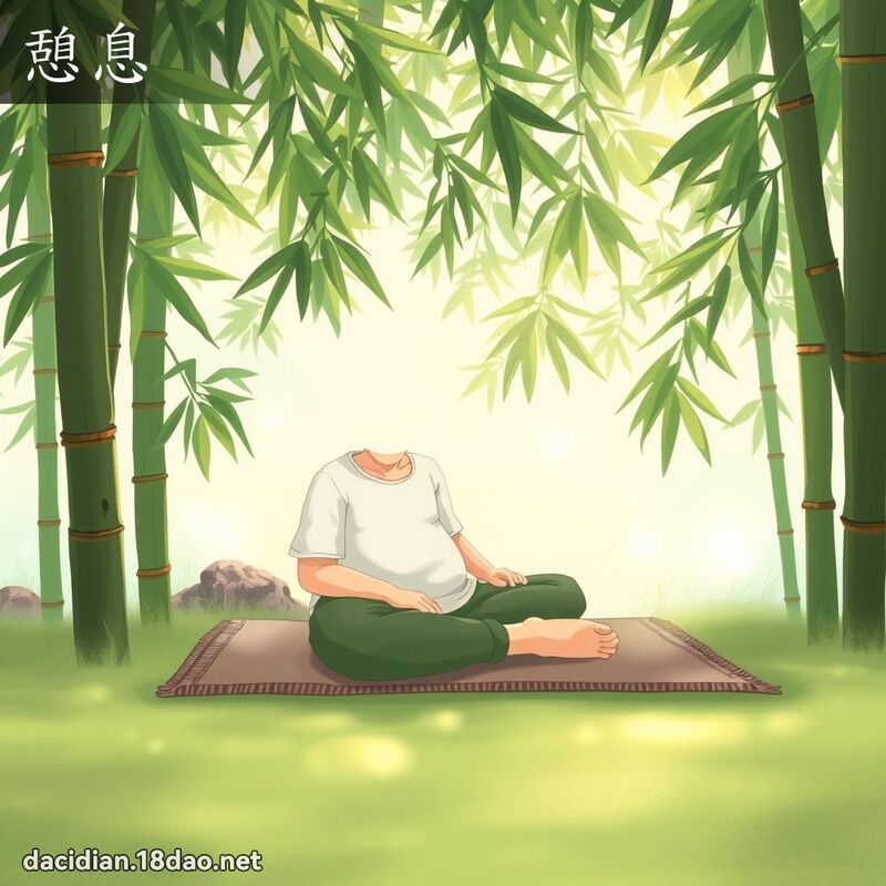 憩息 - 國語大辭典配圖