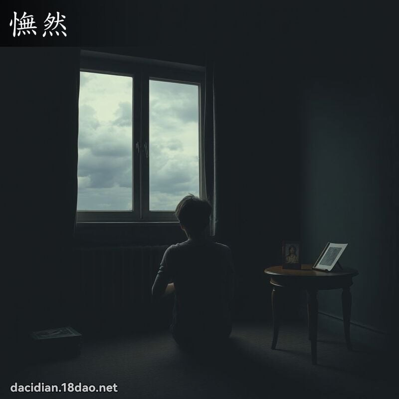 憮然 - 國語大辭典配圖