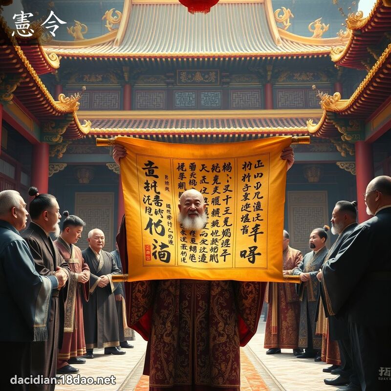 宪令 - 国语大辞典配图