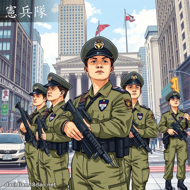 宪兵队 - 国语大辞典配图
