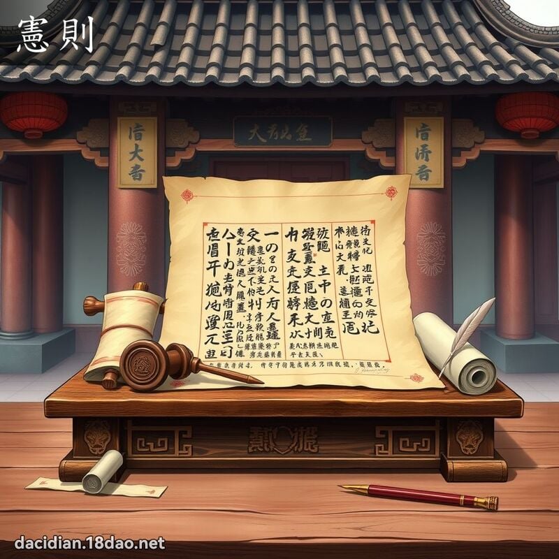 憲則 - 國語大辭典配圖