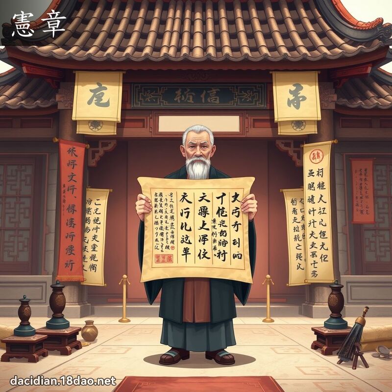 憲章 - 國語大辭典配圖