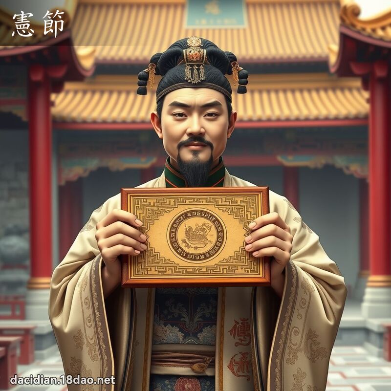 憲節 - 國語大辭典配圖