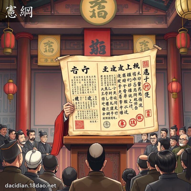 憲綱 - 國語大辭典配圖