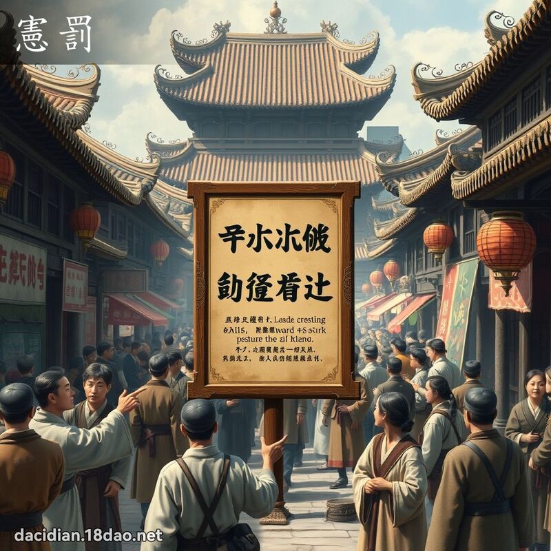憲罰 - 國語大辭典配圖