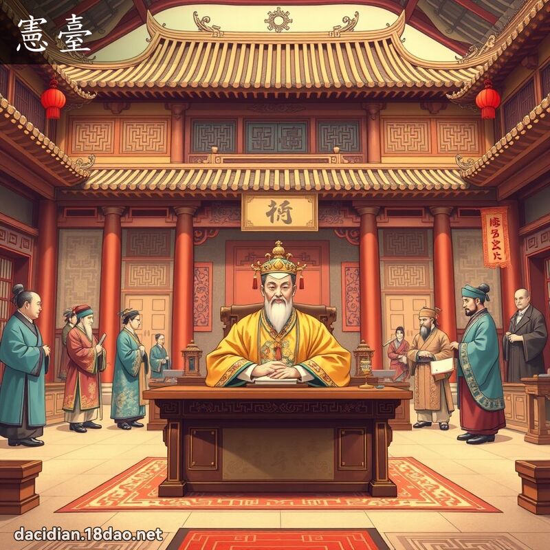 憲臺 - 國語大辭典配圖