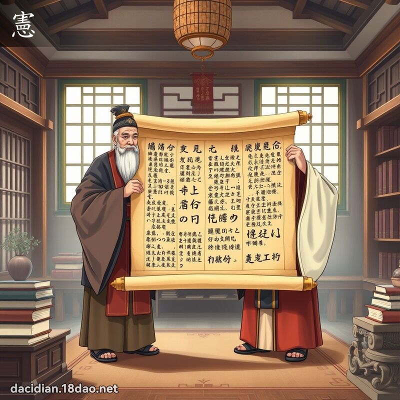 憲 - 國語大辭典配圖