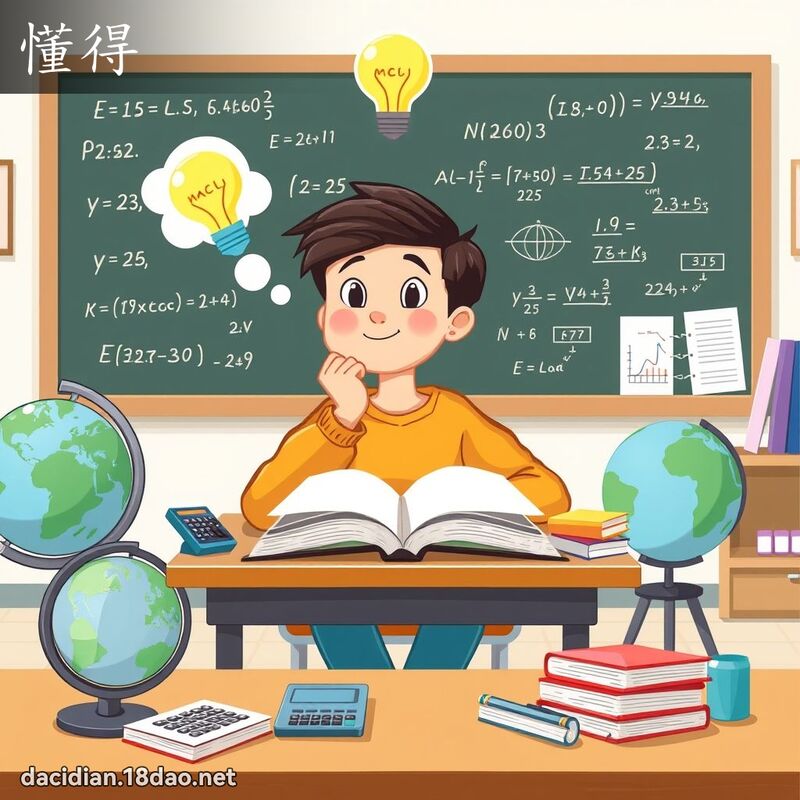懂得 - 国语大辞典配图