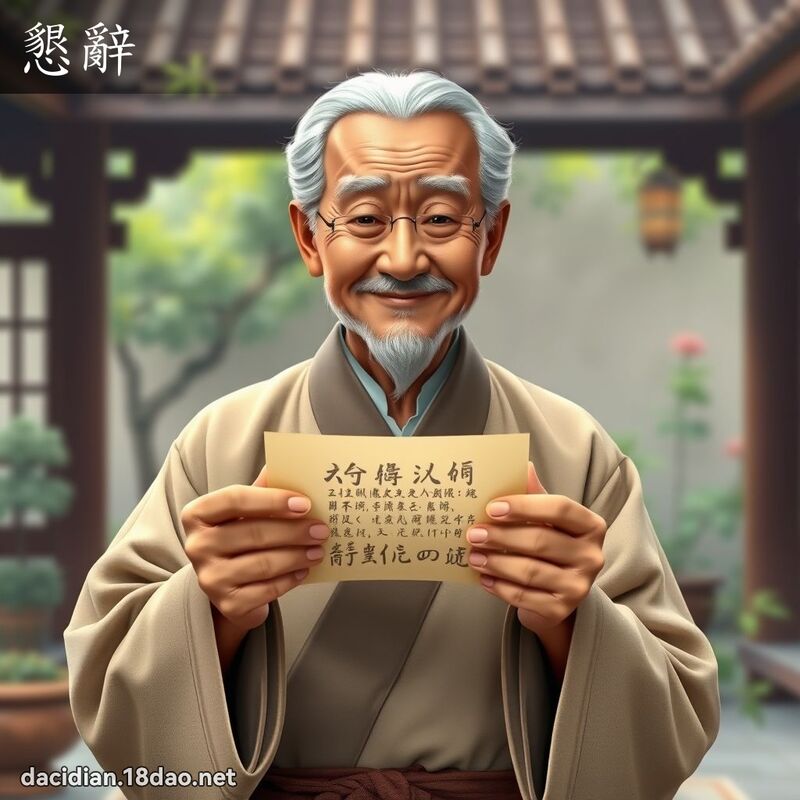 懇辭 - 國語大辭典配圖