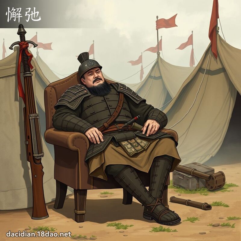 懈弛 - 國語大辭典配圖