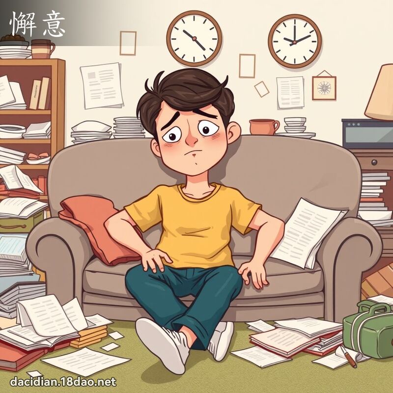 懈意 - 国语大辞典配图