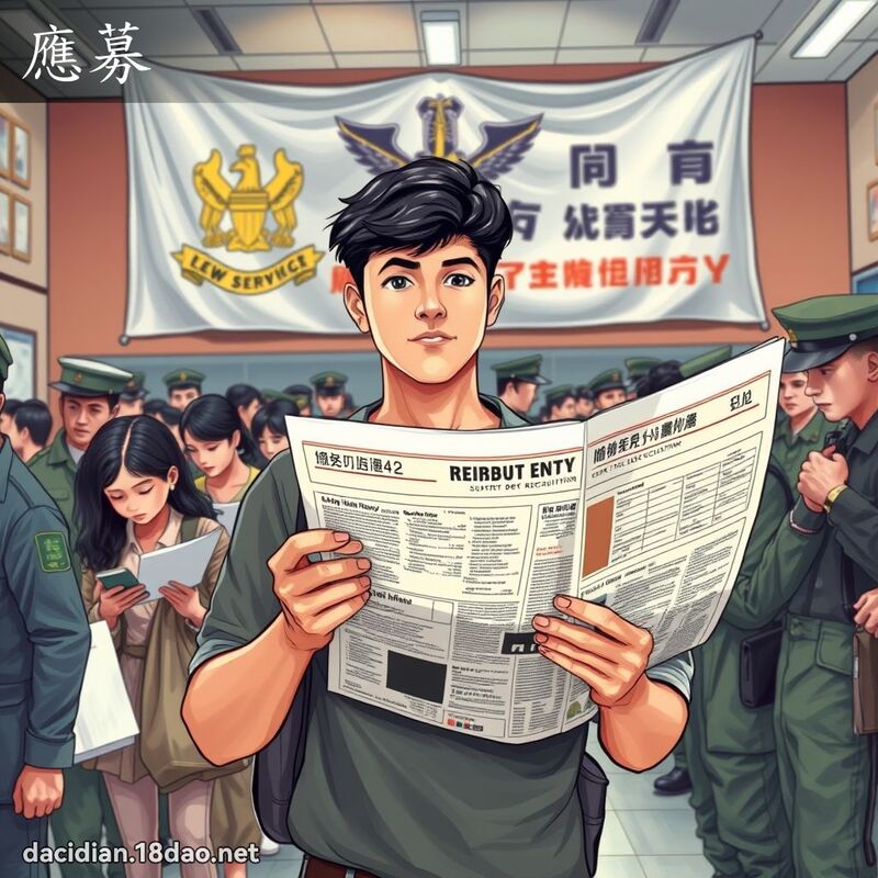 應募 - 國語大辭典配圖