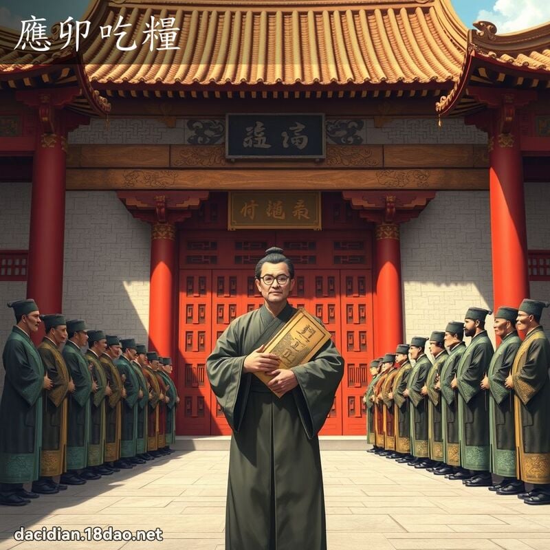 應卯吃糧 - 國語大辭典配圖