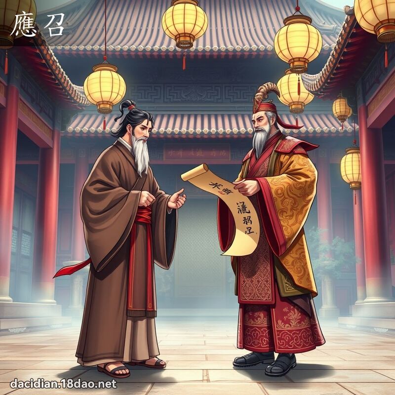 应召 - 国语大辞典配图