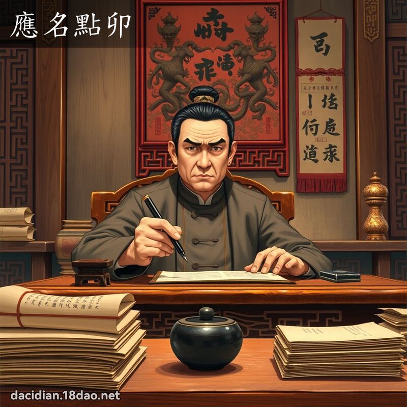應名點卯 - 國語大辭典配圖