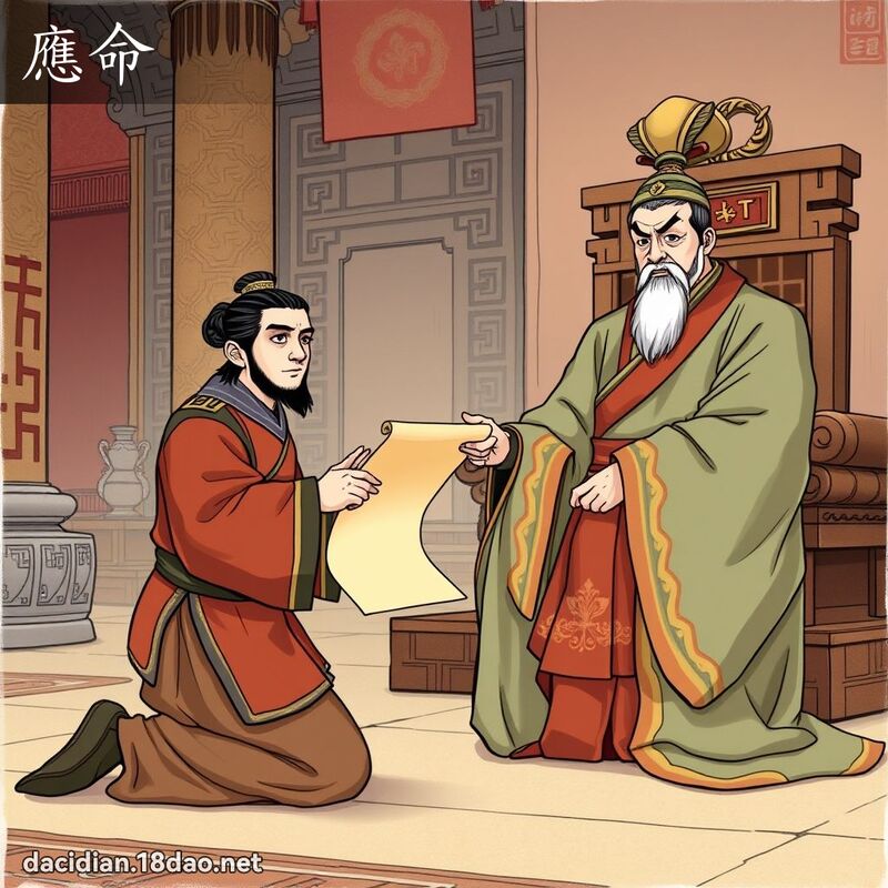 應命 - 國語大辭典配圖