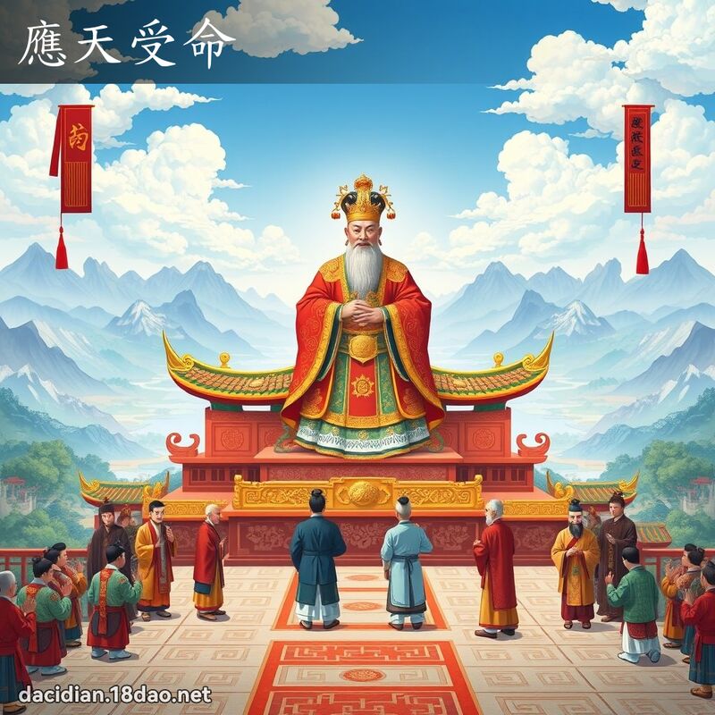 應天受命 - 國語大辭典配圖