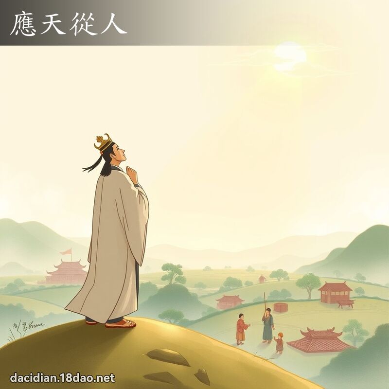應天從人 - 國語大辭典配圖