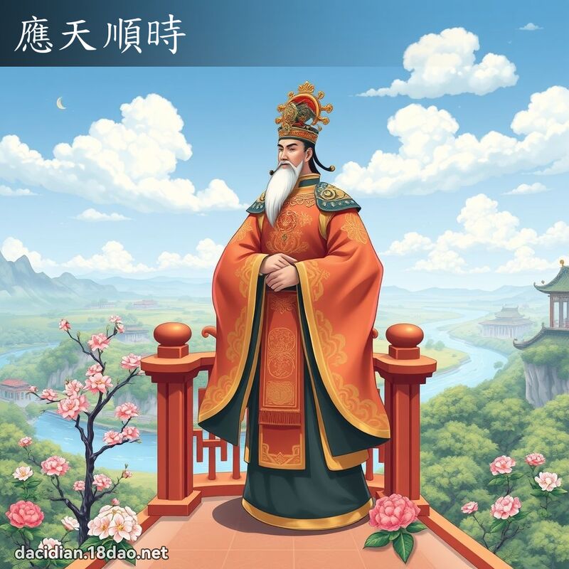 應天順時 - 國語大辭典配圖