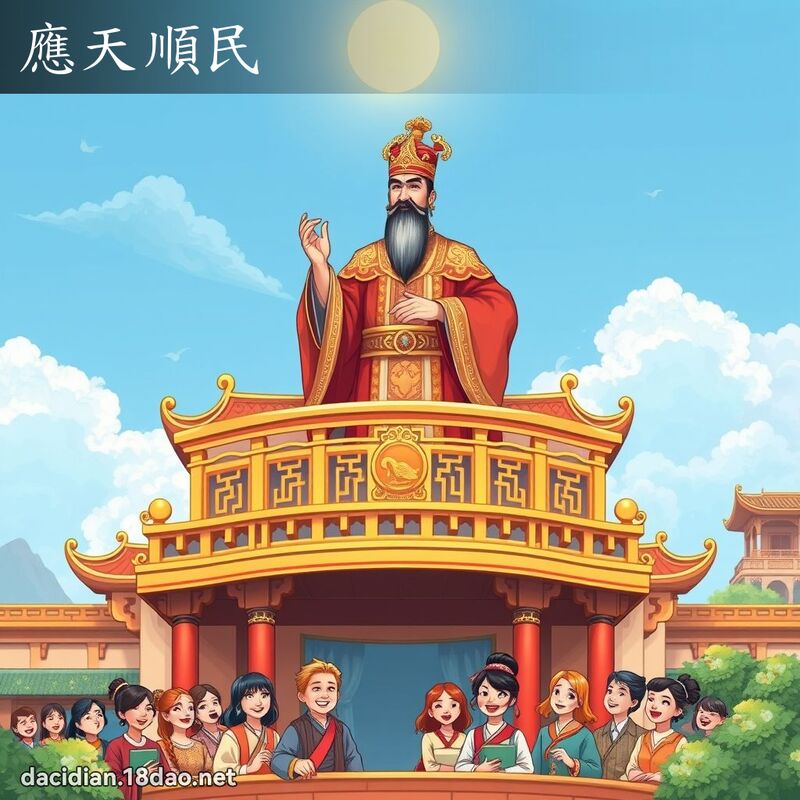 應天順民 - 國語大辭典配圖
