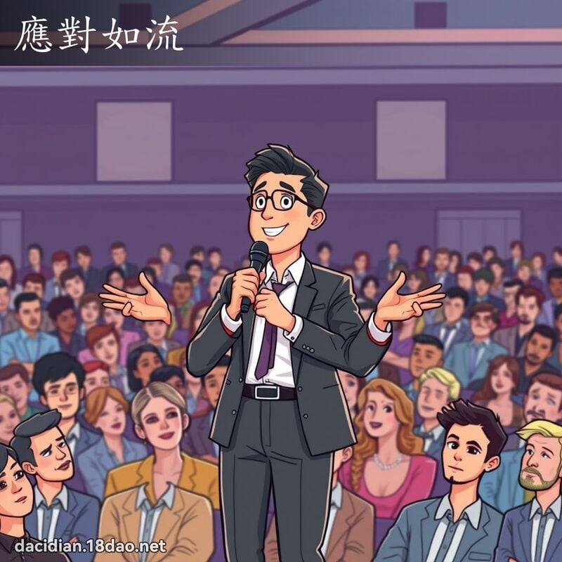 應對如流 - 國語大辭典配圖