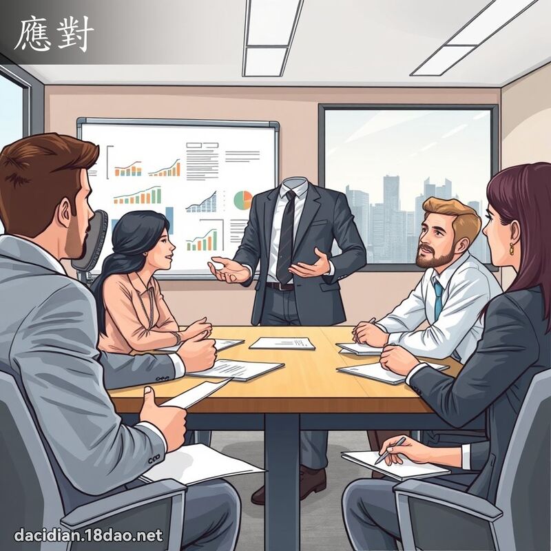 应对 - 国语大辞典配图