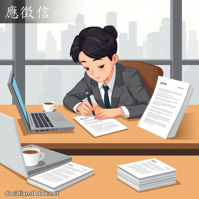 應徵信 - 國語大辭典配圖