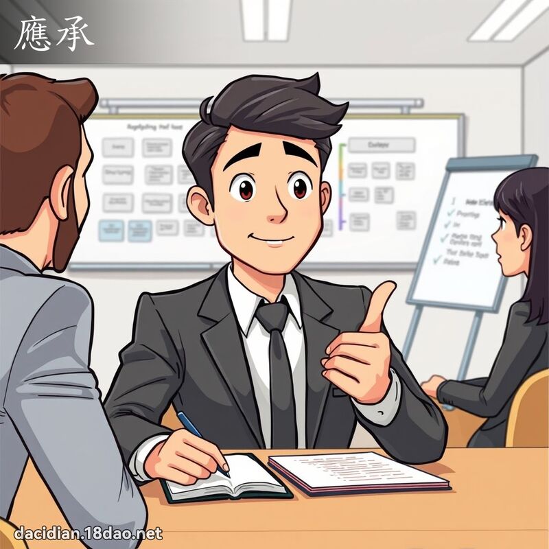 應承 - 國語大辭典配圖