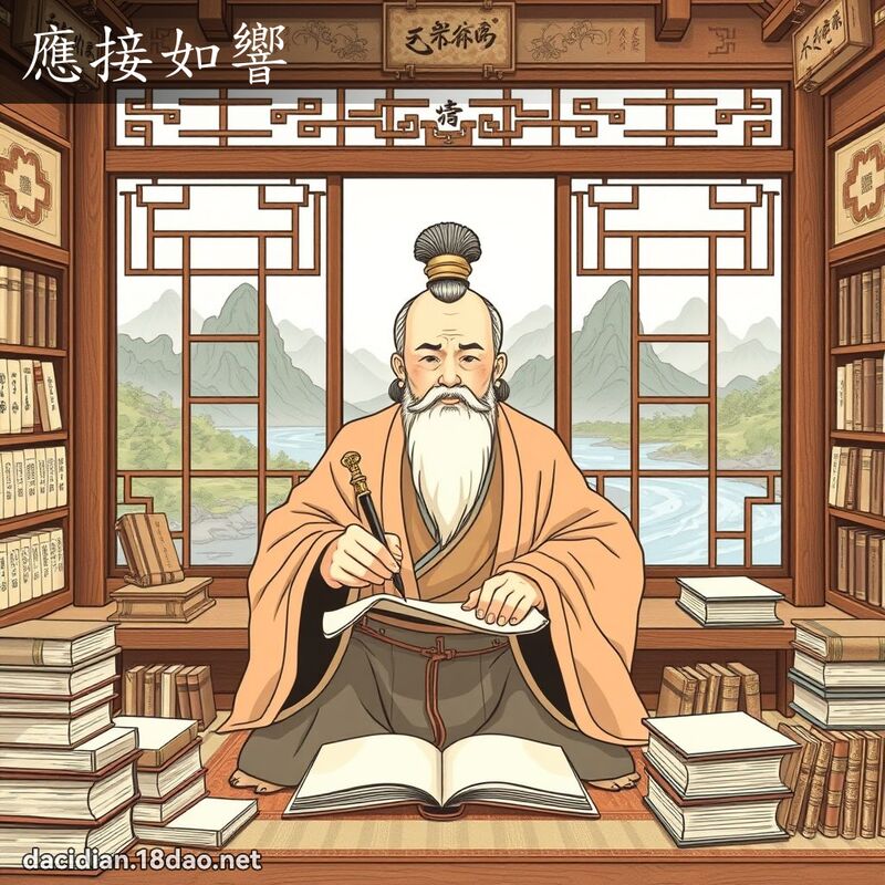 應接如響 - 國語大辭典配圖