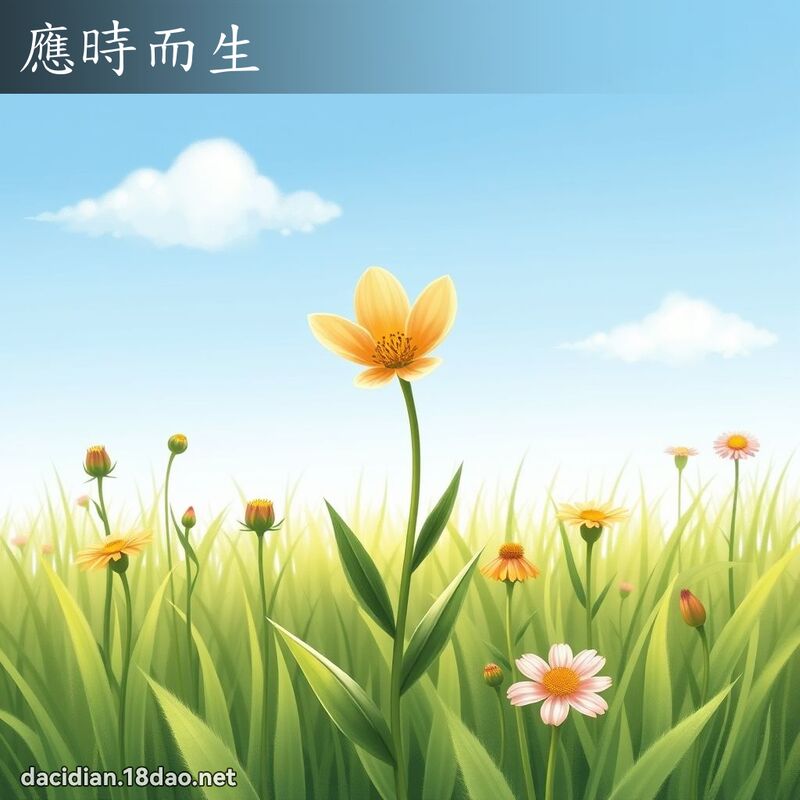 应时而生 - 国语大辞典配图