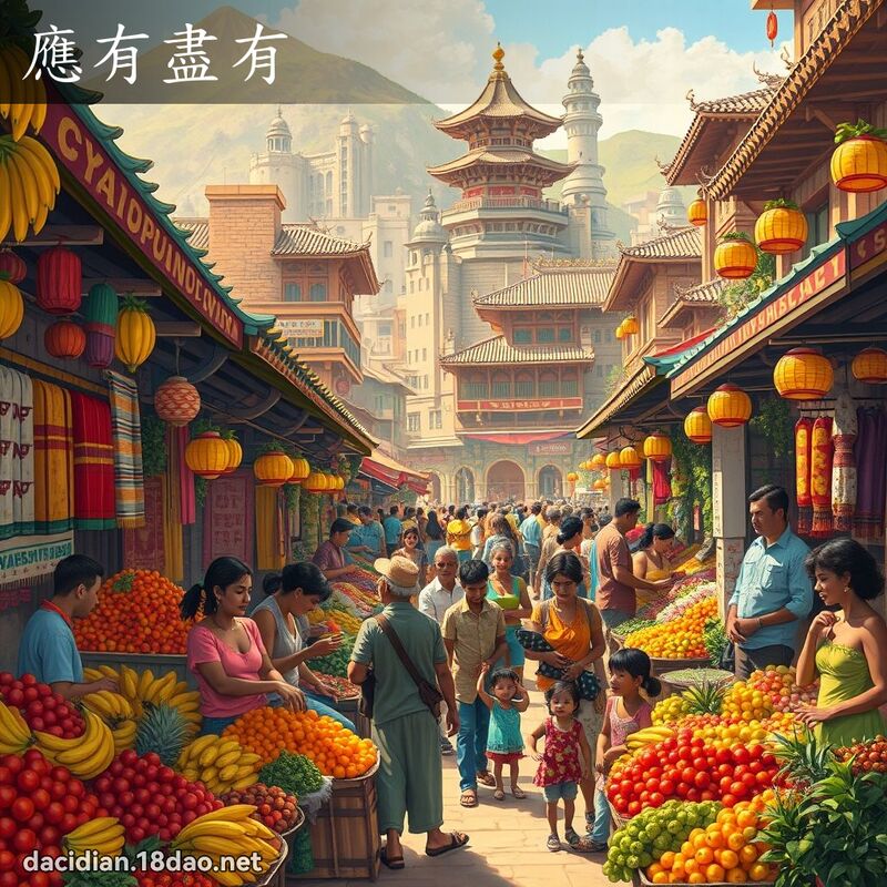 應有盡有 - 國語大辭典配圖