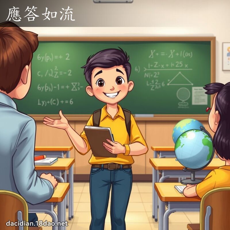 應答如流 - 國語大辭典配圖