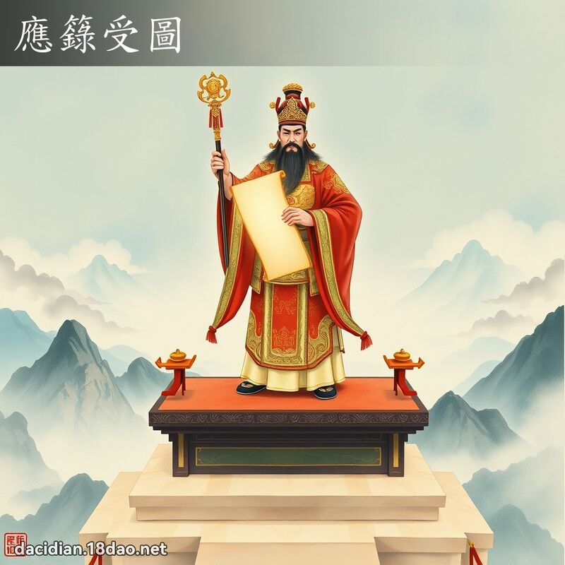 应籙受图 - 国语大辞典配图