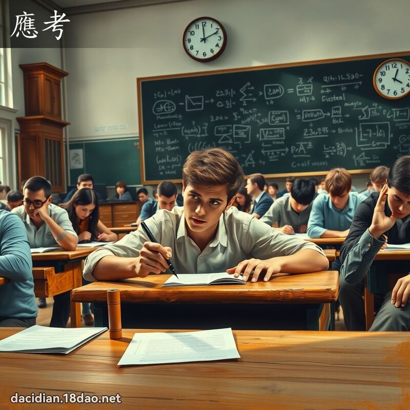 應考 - 國語大辭典配圖