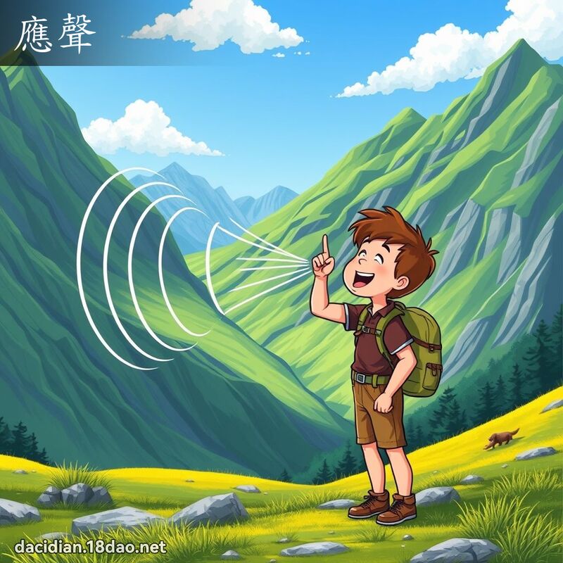 应声 - 国语大辞典配图