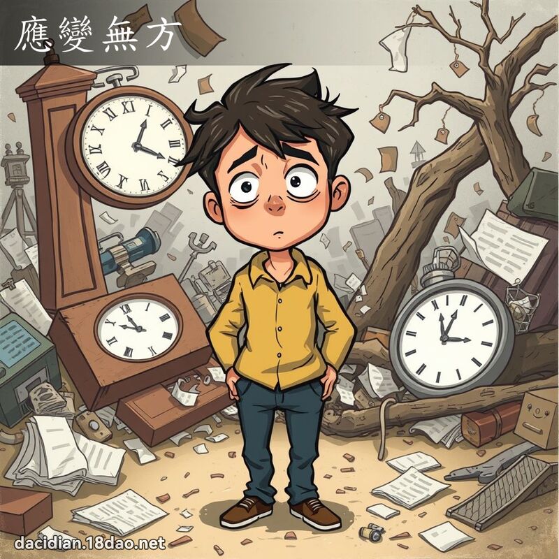应变无方 - 国语大辞典配图
