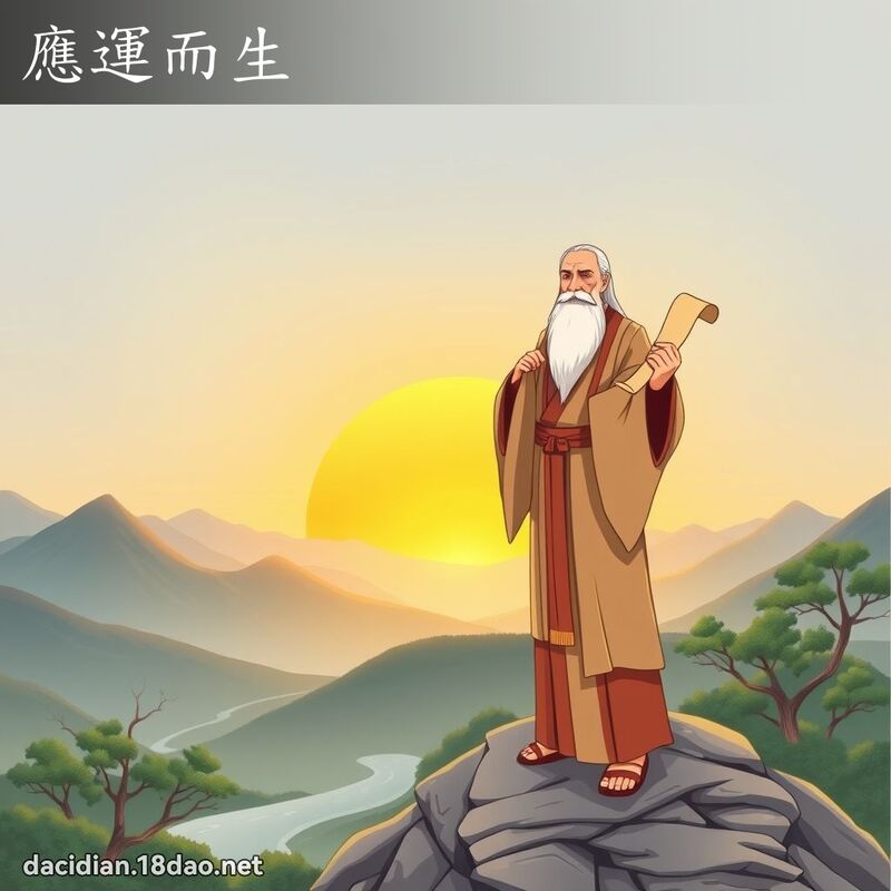 應運而生 - 國語大辭典配圖
