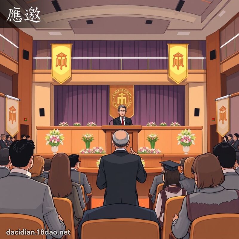 應邀 - 國語大辭典配圖