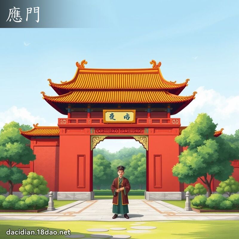 應門 - 國語大辭典配圖