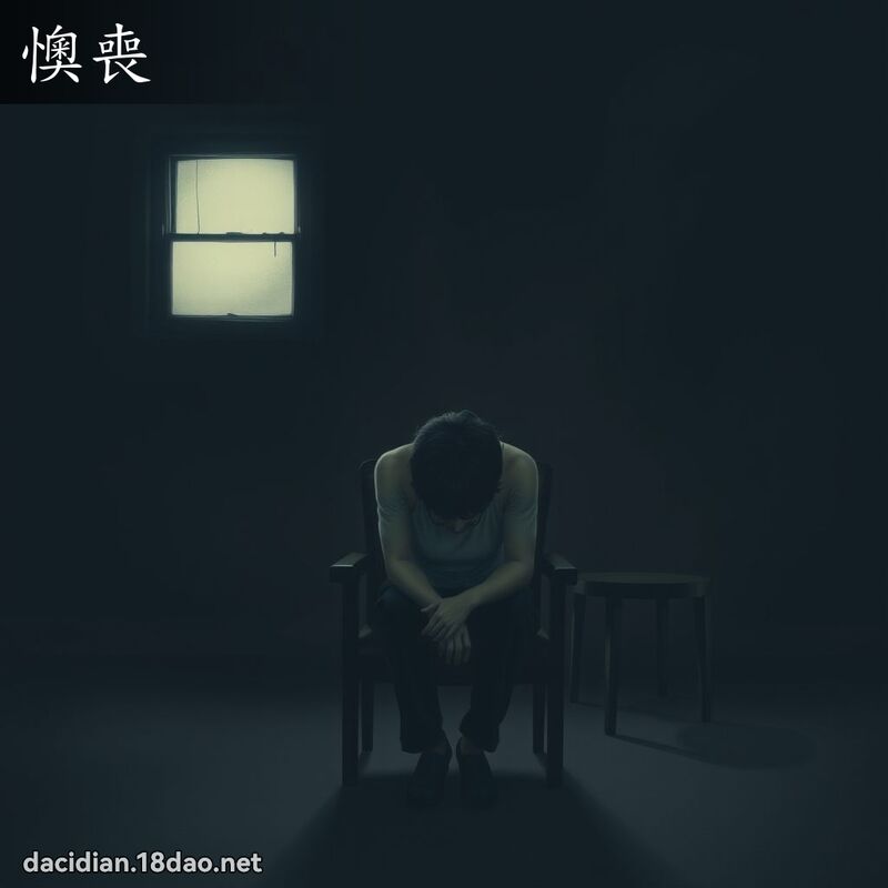 懊丧 - 国语大辞典配图