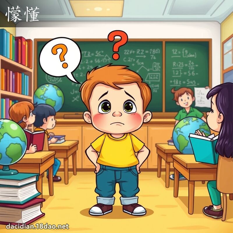 懞懂 - 國語大辭典配圖