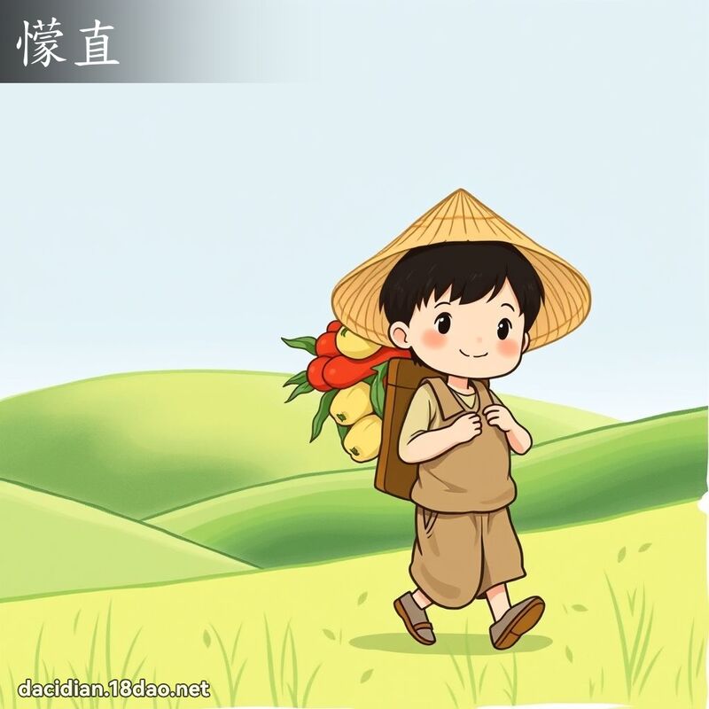 懞直 - 國語大辭典配圖