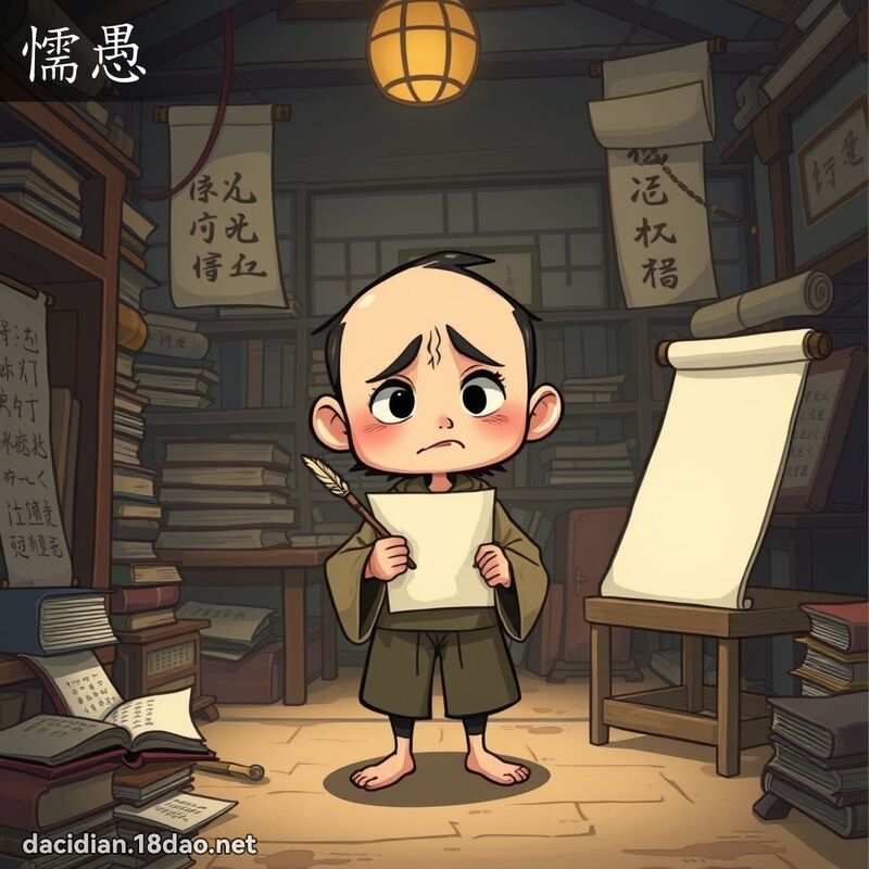 懦愚 - 國語大辭典配圖