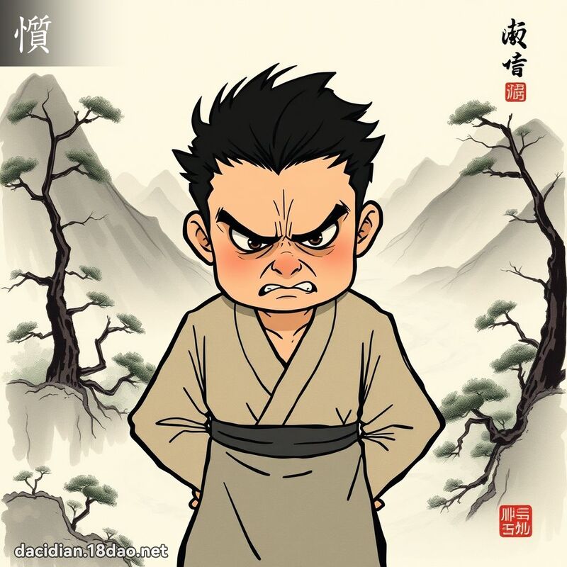 懫 - 國語大辭典配圖