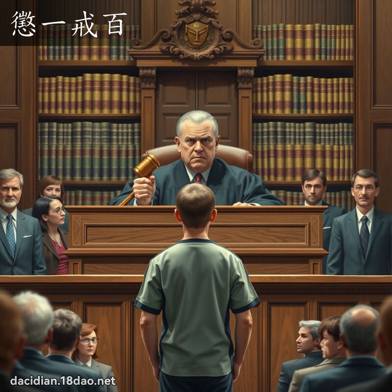 懲一戒百 - 國語大辭典配圖