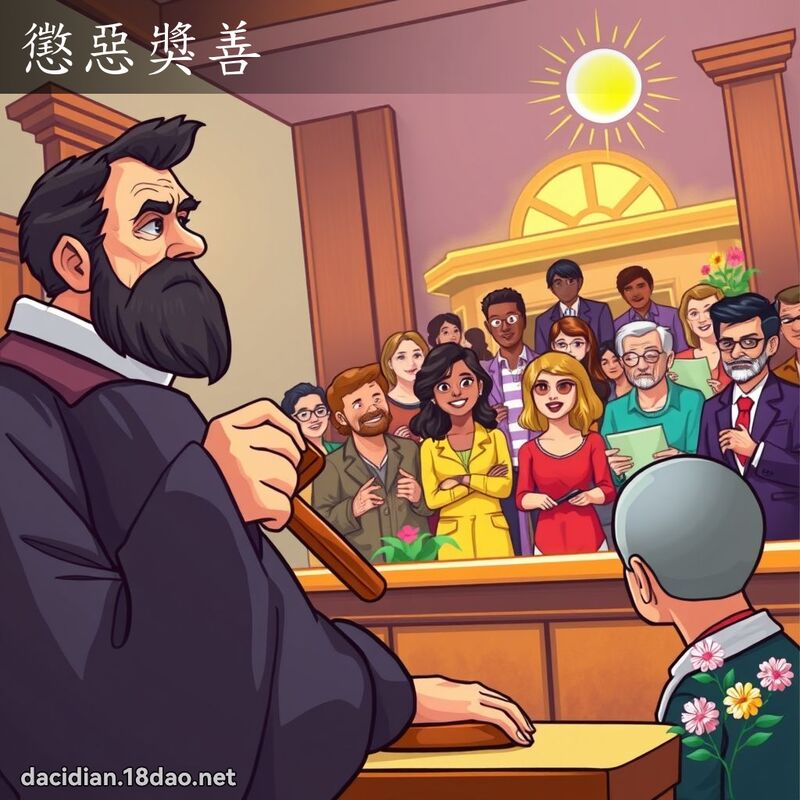 懲惡獎善 - 國語大辭典配圖