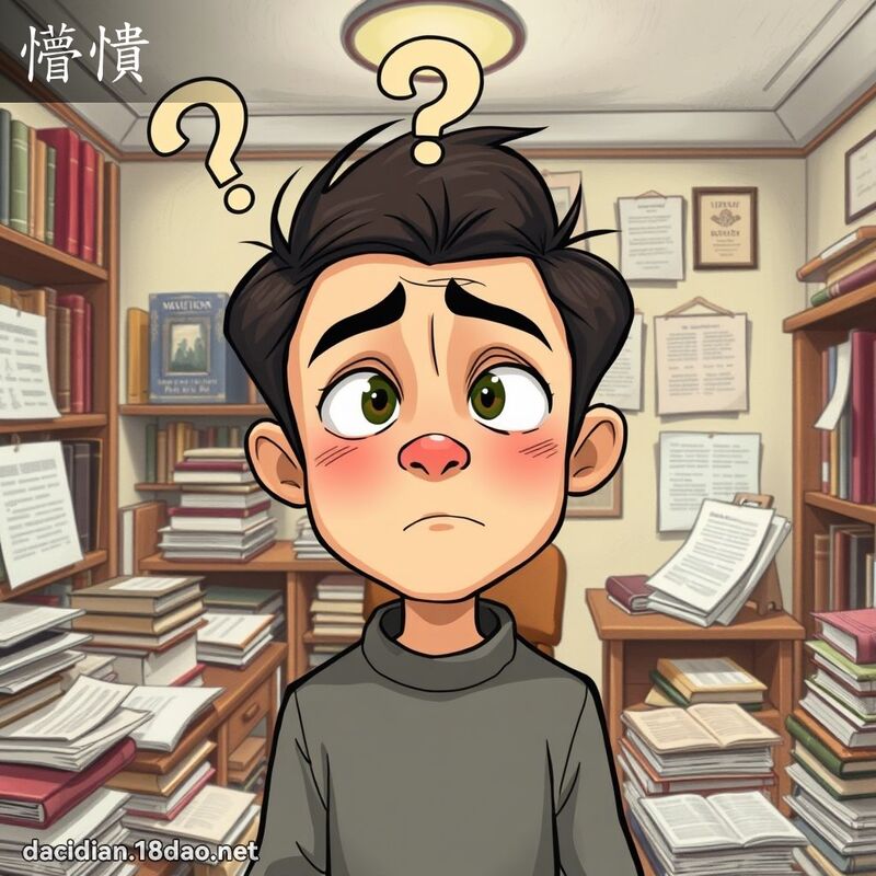 懵憒 - 国语大辞典配图
