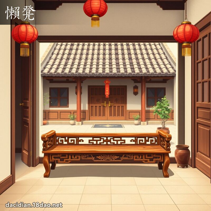 懶凳 - 國語大辭典配圖