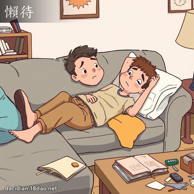 懶待 - 國語大辭典配圖