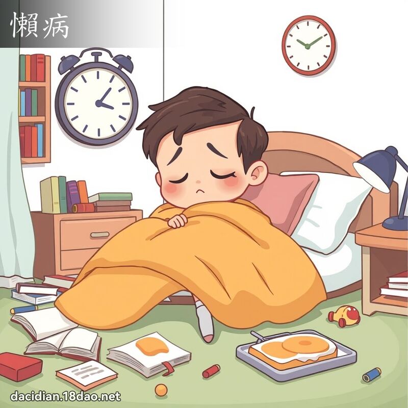 懶病 - 國語大辭典配圖